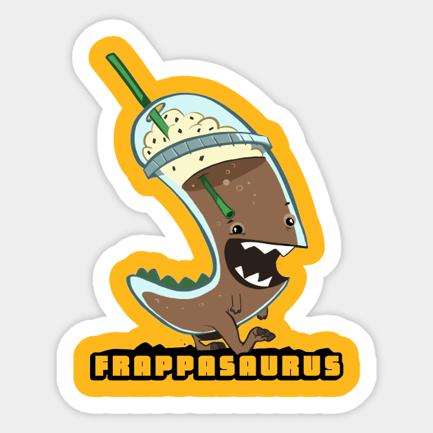 Frappasauraus Sticker by BrettBean